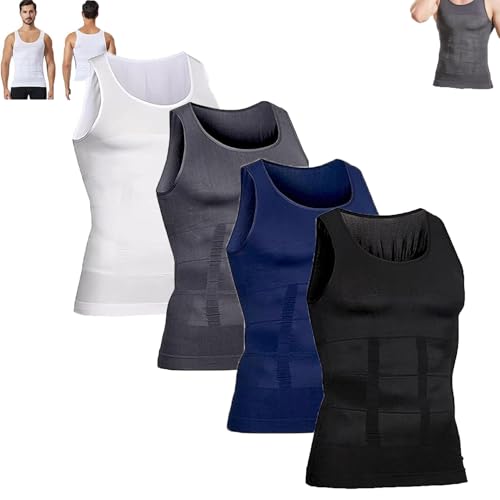 Selure Shaping Tank Men, 2025 Upgraded Selure Shaping Tank 2.0, Big and Tall, Vest Tummy Tightening for Workout