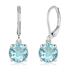 White Gold-Light Blue CZ