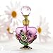 YUFENG Vintage Refillable Empty Crystal Perfume Bottle Handmade Home Decor Lady Wedding Gift (Violet)