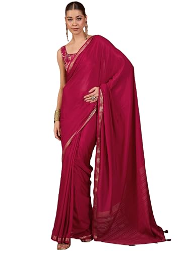 Image of AKHILAM Women's Kanjivaram Woven Soft Silk Saree With Blouse Piece