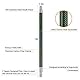 Shisha Mundstück Schlauch Griff Teil - Kitosun Shisha Zubehör 100% Kohlefaser hülle Shisha Mundstück Griff mit Edelstahl Mundstücke Ergonomisch Gestaltet Universal Elegant (Grüner Streifen)
