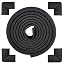 Black (13.1ft Edge + 4 Corners)