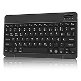 【Bluetooth Tastatur】Es dauert nur 10 Sekunden, um die Bluetooth-Verbindung zu vollständig. Wenn Sie die Tastatur nicht benutzen, wird sie in den Standby-Modus geschaltet, um Strom zu sparen.