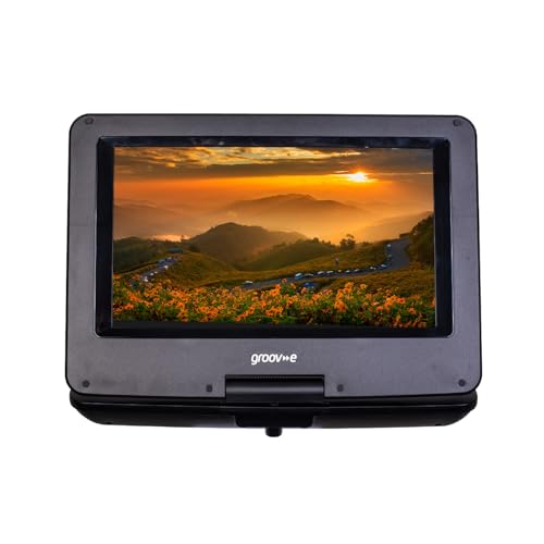 Lecteur DVD portable Groov-e 10,1" avec écran pivotant noir