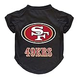 Littlearth NFL San Francisco 49ers Pet T-Shirt, Team Color, X-Large