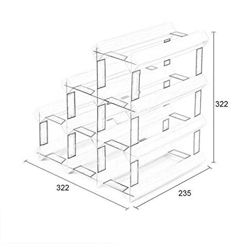 Soporte para botellas de vino de madera maciza miniatura 2