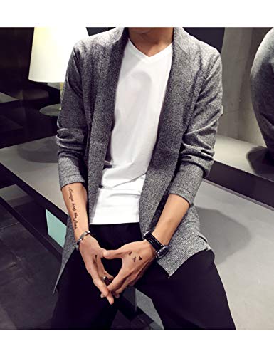 Letuwj Men's Cardigan Wool Hip Hop Basic2