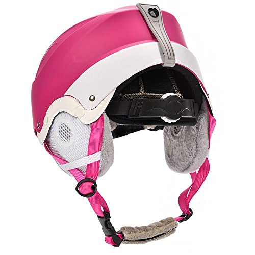 Foto von meteor Leichter Skihelm mit Ohrschernungen zum Skifahren professionelles Snowboarden Snowboardhelm - Verstellbare Ski-Sicherheitshelme für Schneeunfälle - Kinder Skizubehör einen Schutz auf der Piste