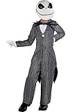 Party City The Nightmare Before Christmas Jack Skellington Pinstripe Halloween Costume for Boys, Med, with Accessories