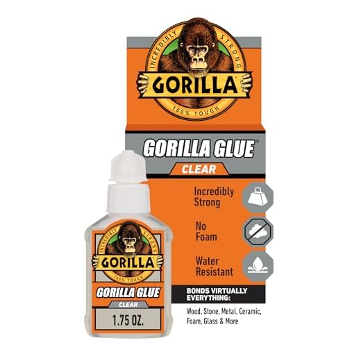 Gorilla Clear Glue, 1.75 ounce Bottle, Clear (Pack of 1)