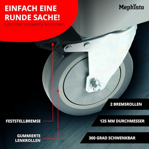 Foto von Mephisto Werkzeugwagen XXL mit 8 Schubladen Rollgabelschlüssel-Set