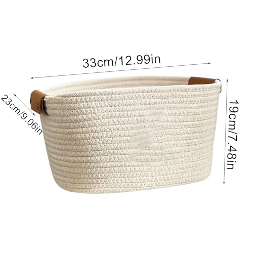 Panier en corde déco pour optimiser le salon et la salle de bain