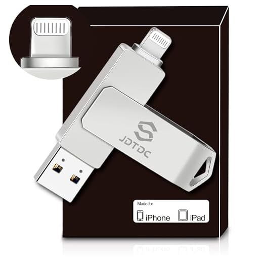 Genuine Apple MFi Certified iPhone USB Flash Drive 256GB - Real Capacity - No Fake Storage, Genuine Lightning, encrypted Auto Backup Photo Stick for iPhone iPad Photos/Videos - Avoid Fake MFi Clones!
