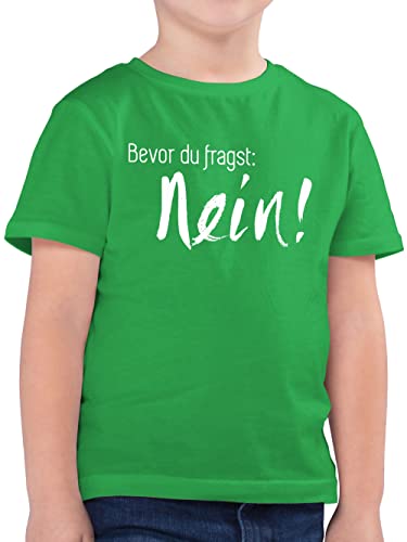 Kinder T-Shirt Jungen - Statement Sprüche - Bevor du fragst: Nein - 104...
