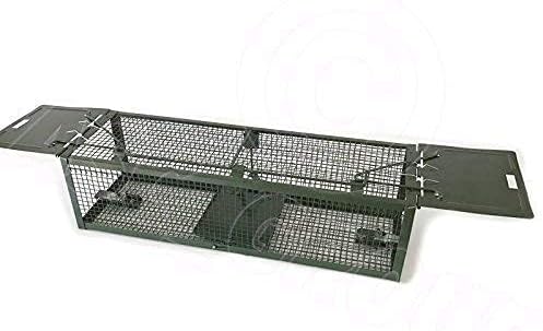 ASC - RAT TRAP Metal Rat Catcher - Humane Non Killing - Reusable Pest Control Trap, Dark Green