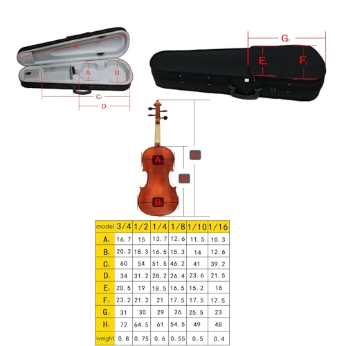 Étui violon léger Oxford 64.5 cm avec double compartiment - 2