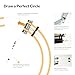 Calcy Ssay Court Line Tape Machine, with Drawing Circle Kit, Parking Lot Striping Machine for Driveway, Asphalt or Concrete, Basketball Courts, Pickleball Court, Road Warning(Stainless Steel)