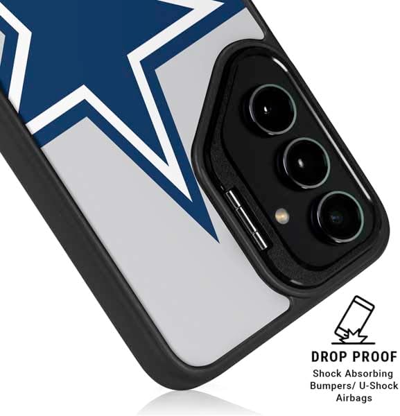 Skinit Kickstand Phone Case Compatible with Galaxy S24 Ultra - Officially Licensed NFL Dallas Cowboys Large Logo Design