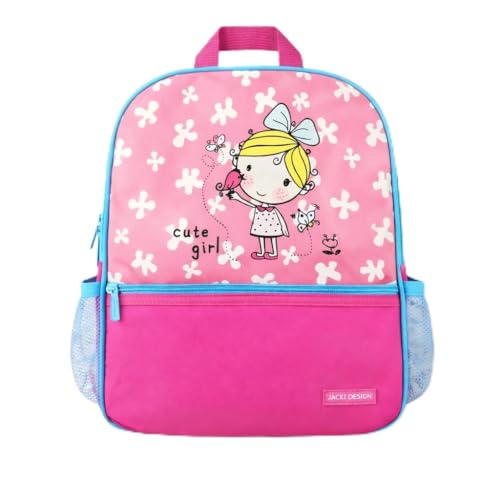 Mochila Escolar Infantil Colorida Leve Pequena para Crianças Meninos e Meninas Jardim de Infancia (Menininha)
