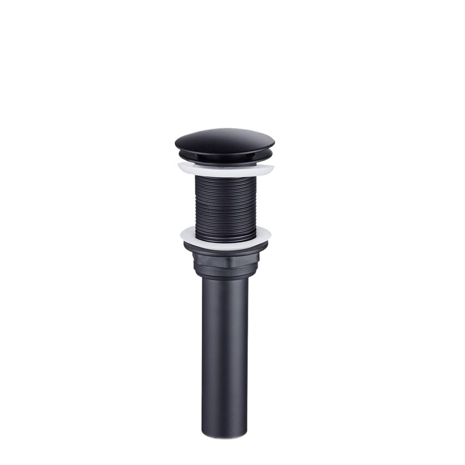Basin Sink Pop Up Drain Valve For Bathroom Drain Stopper Bath Fixture Brass Set Black Chrome Washbasin Bounce Filter(Black No overflow)