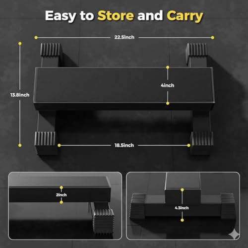 Image of TYB Calf Raise Bar for Home Gym Workouts, Standing Calf Raise Machine for Calf Stretching, Squating, Foot Stretching, Anti-Slip Solid Calf Block, Ankle Calf Stretcher