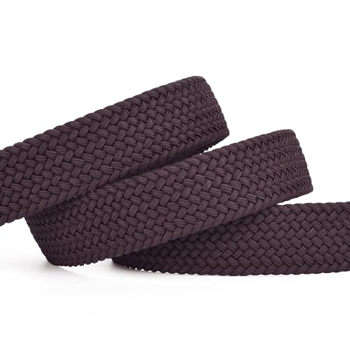 Image of 2pcs Men's Stretch Woven 1.3 inch Wide Elastic Braided Belts