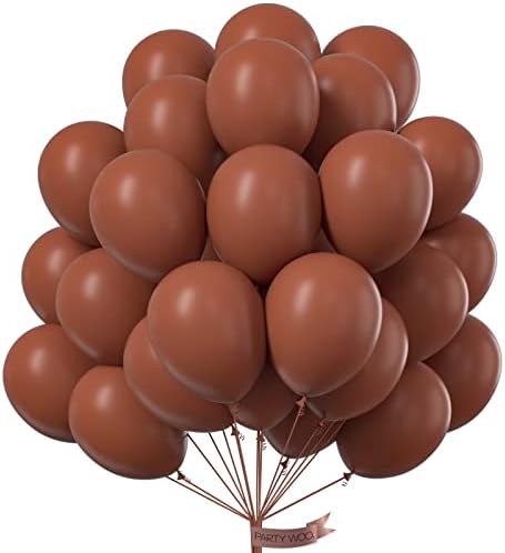 PartyWoo Burgundy Balloons, 50 pcs Balloon Pack 12 Inch Matte Burgundy Balloons, Wine Red Balloons, Matte Balloons for Burgundy Party Decorations, Burgundy Wedding Decorations, Baby Shower Decoration