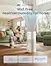 DREO Smart Evaporative Humidifier Large Room up to 1000ft², 800ml/h High Output Air Humidifiers for Bedroom, 10L, 50H Long Runtime with Precise Humidification for Plants, Home, Office, White, HHM774S