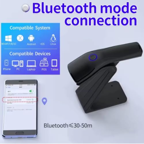 Douchette code barre 2D sans fil Bluetooth pour lecture sur écran fluide - 3