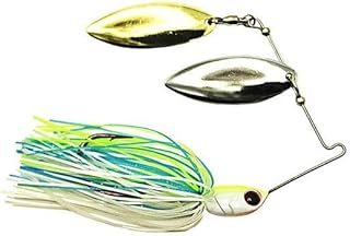 Dobyns Rods ADV3/8A06WIL/WIL Spinnerbait D-Blade Advantange A06 White/Chart/Blue Willow/Willow 3/8 oz Spinnerbait D-Blade Advantange A06 White/Chart/Blue Willow/Willow, 3/8 oz