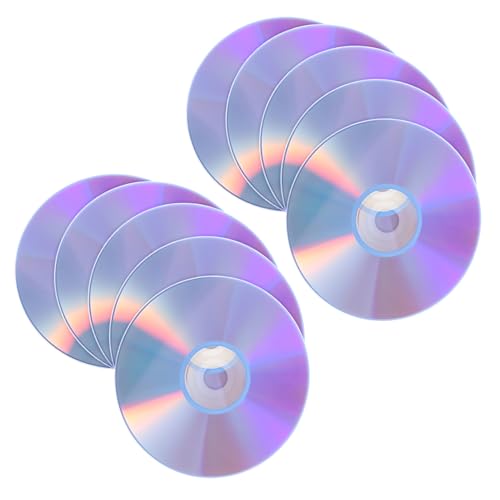 Kisangel 10 Discos CD-R En Blanco Grabables Una Sola Vez Discos De Respaldo CD Grabables Discos De Grabación De Video DVD-R CD