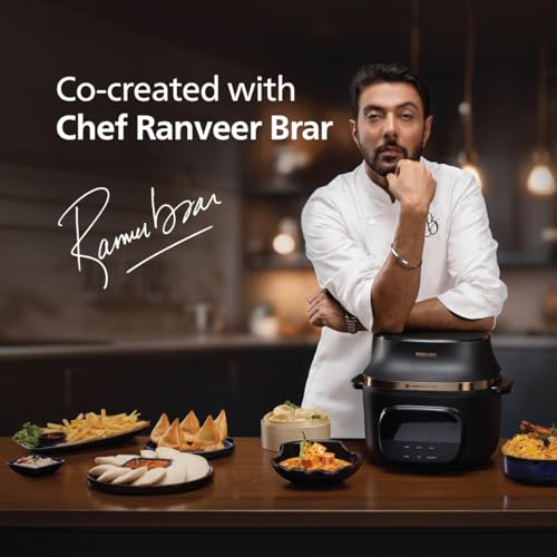 Image of Philips OneChef 6L Smart All in One Cooking Device | 33-in-1 Functions (Air Fryer Oven, Stir Fry, Steam, Boil, Curry, Keep Warm & More) | AmbiHeat Technology Perfect for Indian Recipes & Biryani