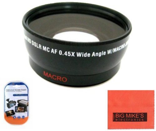 58mm 0.43X Wide Angle Lens For Canon Digital EOS Rebel SL1, T1i, T2i, T3, T3i, T4i, T5, T5i EOS60D, EOS70D, 50D, 40D, 30D, EOS 5