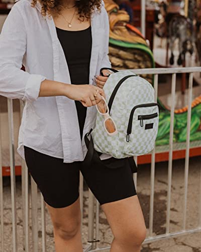 Image of Jadyn Mini Backpack for Women, Small Backpack Purse for Women, Mini Travel Bag, 8.5 Liter Daypack, Millie Backpack with Cute Designs (Checkered Green)