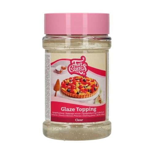 FunCakes Glaseado, Cobertura Brillante para Tartas y Pasteles, Sabor Neutro, Glaze Topping, 375 g