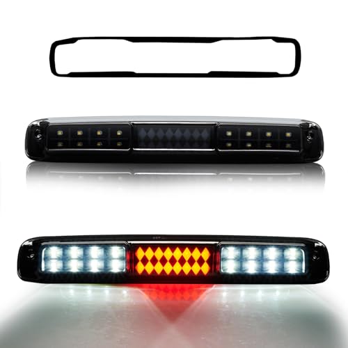 CMVT Auto Third 3rd Brake Light for 1999-2006 Chevy Silverado/GMC Sierra 1500 2500 3500 HD Sequential LED High Mount Stop Cargo Light for 2007 Silverado/Sierra Classic Rear Center Cab Tail Lamp