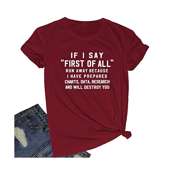 BLACKOO-Women-Cute-T-Shirt-Juniors-Graphic-Tops-Teen-Girls-Tee BLACKOO Women Cute Printed Colorful Tie Dye Tees Tops Wine Red Medium