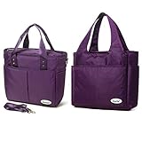 Insulated Lunch Shoulder bag and Tote bag, SCORLIA Extra Large Leakproof Lunch Tote Handbag, Durable...