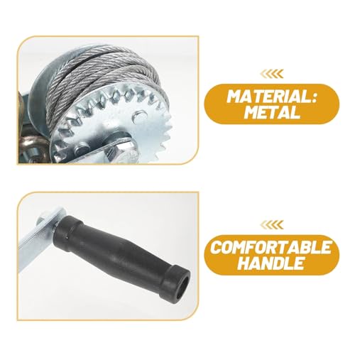 Winche manual de 2500 libras para elevación y tracción miniatura 5