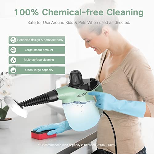 Handheld Steam Cleaner, Steamer For Cleaning, 10 In 1 Portable High Pressure Steam Upholstery Cleaner, Pressurized Steam Cleaner For Home Use, Furniture, Car, Sofa, Bathroom, Grill, Tile, Surface #TOP4