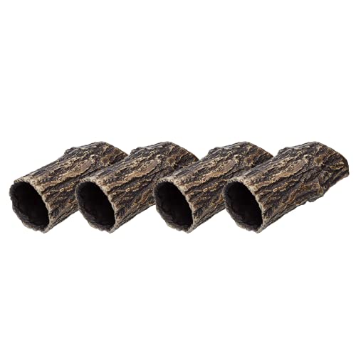 Plecoceramics Pleco Cave Natural Breeding Ceramic Decorations Fish Tank Aquarium Medium Size (4 pcs)