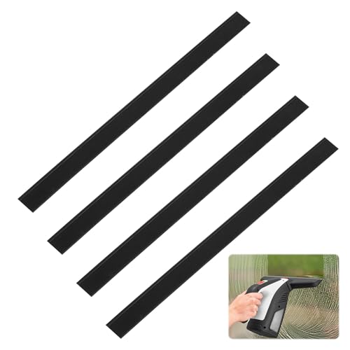 Raclette pour Karcher Vitre, 4 pièces Raclette Vitre pour Karcher, pour Kar cher WV2, Caoutchouc Raclet te Vitre, Compatible avec les nettoyeurs de vitres...