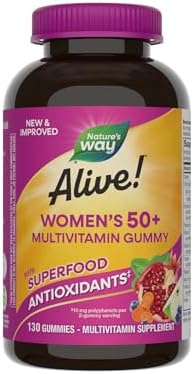 Nature's Way Alive! Women's 50+ Daily Gummy Multivitamins, Women'...
