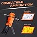 Ruibytree Tactical Plastic Toy Bomb for Nerf CS Nerf Rival Battle Game with 60PCS Rounds Refill Bullet Balls Ammo (Orange)