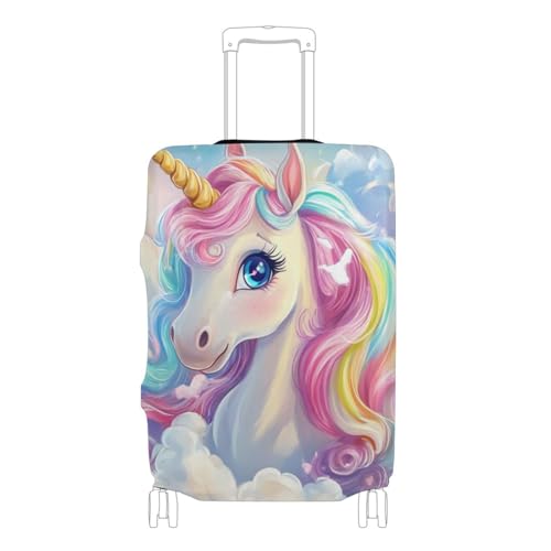 senya Travel Luggage Cover Suitcase Protector Rainbow Unicorn Washable Baggage Covers Fits 18-20 Inch Luggage - Main Image
