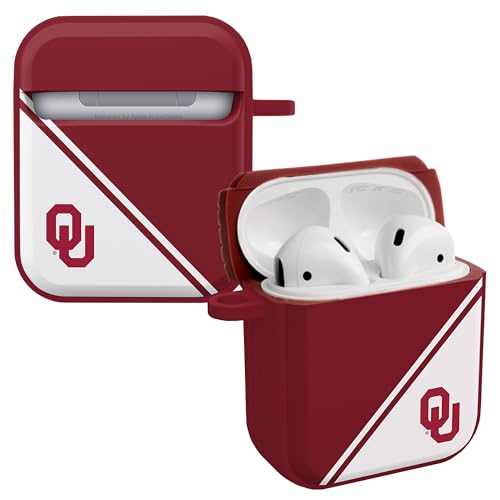 Affinity Bands Oklahoma Sooners Champion Series HDX Case Cover Compatible with Apple AirPods Generations 1 & 2