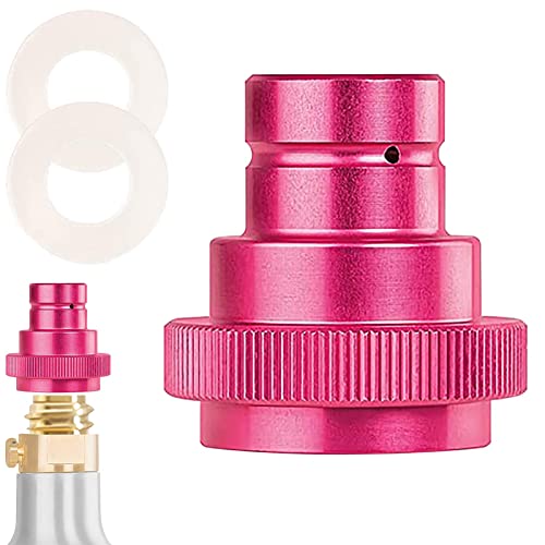 Quick Connect Water Carbonator CO2 Adapter Refill Sparkling Drinks Fit For Terra(Rose Red)