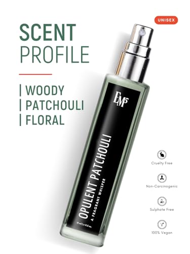 Image of EM5 Opulent Patchouli Perfume for Men & Women | Spicy Woody Musky Rose | Eau De Parfum Spray | Luxury Gift for Him /Her | 15 ml