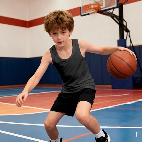 Image of Soft Undershirt Tank Top Cotton Sleeveless Shirts for Girls Or Boys