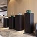 Square Display Pedestal Stand - Black 40x40x20cm, Ideal for Wedding, Party & Event Decor, Floor Standing Base for Art & Model Display, Versatile Display Stand for All Occasions